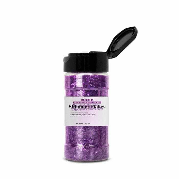 Purple Edible Shimmer Flakes, Bulk | #1 Site for 100% Edible Glitter 