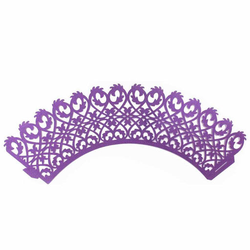Bulk Purple Lace Cupcake Wrappers & Liners | Bakell.com