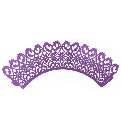 Purple Lace Cupcake Wrappers & Liners | Bakell.com