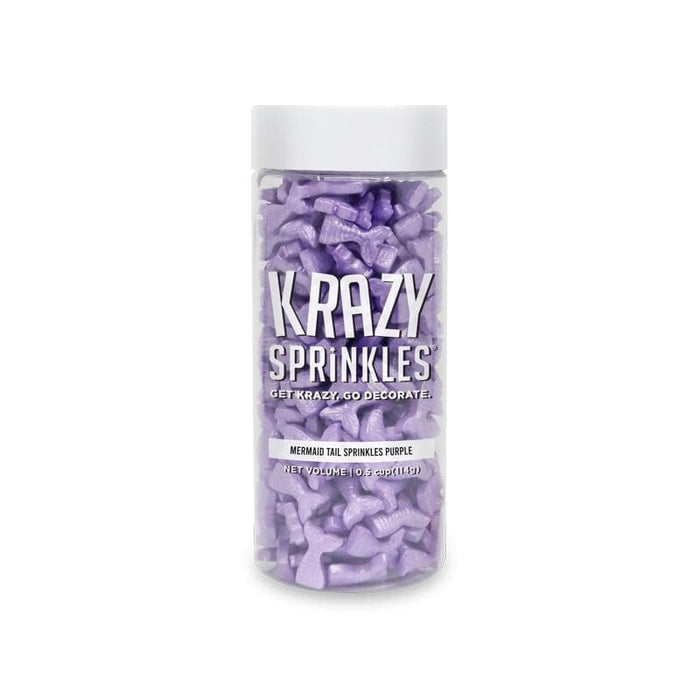 Purple Mermaid Tail Shaped Sprinkles-Krazy Sprinkles_HalfCup_Google Feed-bakell
