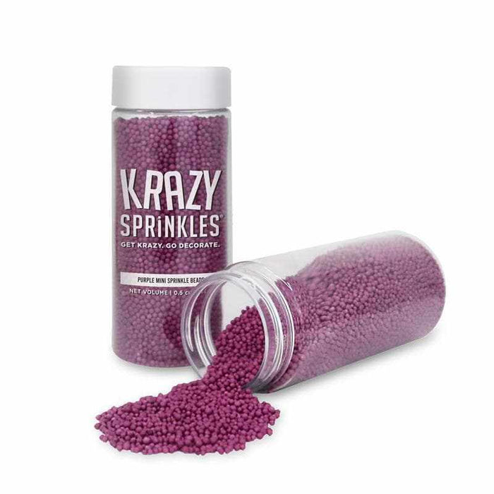 Purple Mini Bead Sprinkles by Krazy Sprinkles® | Bakell