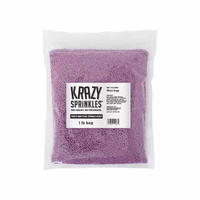Purple Mini Pearl Beads by Krazy Sprinkles® | Bakell