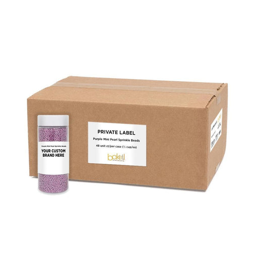 Purple Mini Pearl Sprinkle Beads | Private Label (48 units per/case) | Bakell