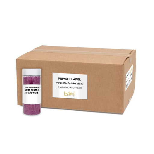 Purple Mini Sprinkle Beads | Private Label (48 units per/case) | Bakell