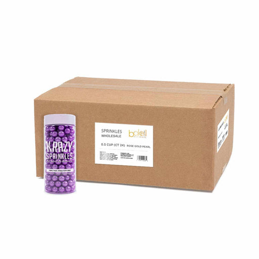 Purple Pearl 8mm Sprinkle Beads Wholesale (24 units per/ case) | Bakell