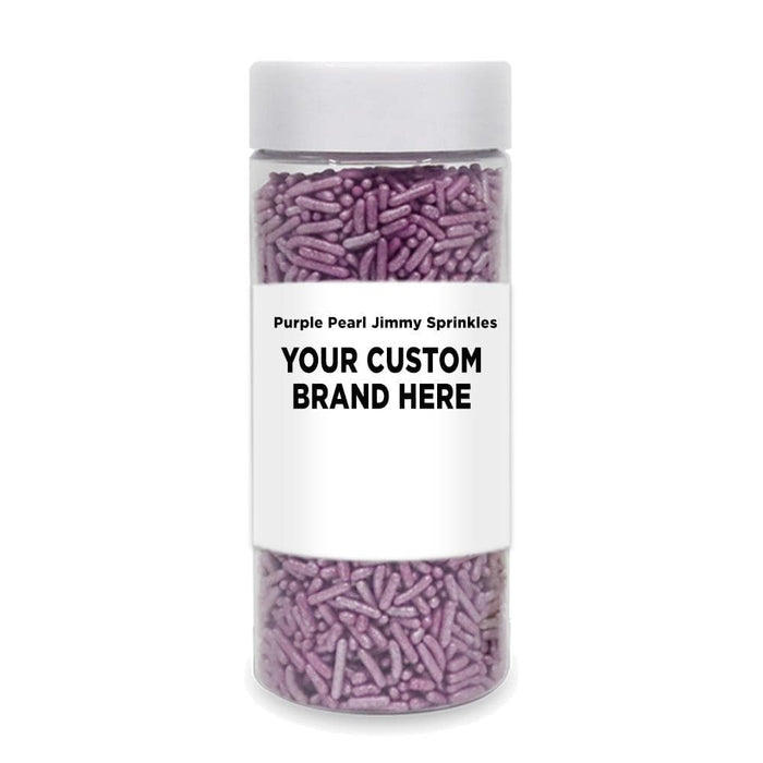 Purple Pearl Jimmies Sprinkles | Private Label  (48 units per/case) | Bakell
