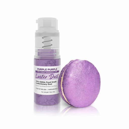New! Miniature Luster Dust Spray Pump | 4g Purple Purple Edible Glitter