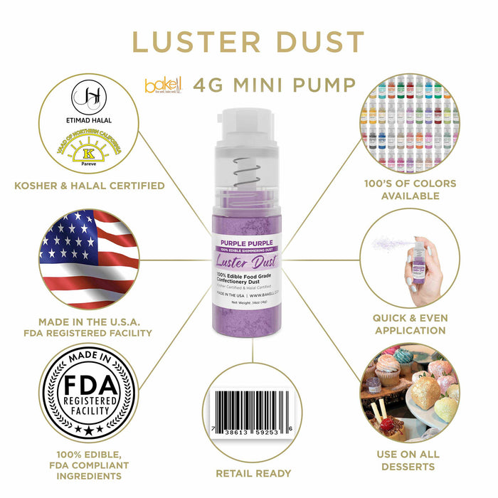 Purchase Now Wholesale by the Case | Purple Luster Dust | Discounts