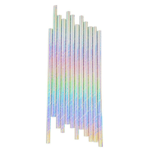 Rainbow Iridescent Cake Pop Party Straws | Bulk Sizes-Cake Pop Straws_Bulk-bakell