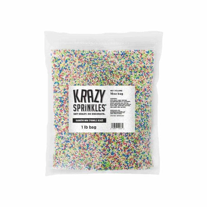 Rainbow Mini Bead Sprinkles | Krazy Sprinkles® | Bakell