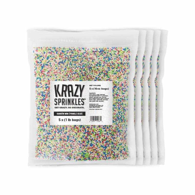 Rainbow Mini Bead Sprinkles | Krazy Sprinkles® | Bakell