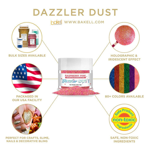 Private Label Raspberry Pink Dazzler Dust® | Bakell