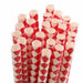 Red and White Diamond Print Cake Pop Party Straws-Cake Pop Straws-bakell