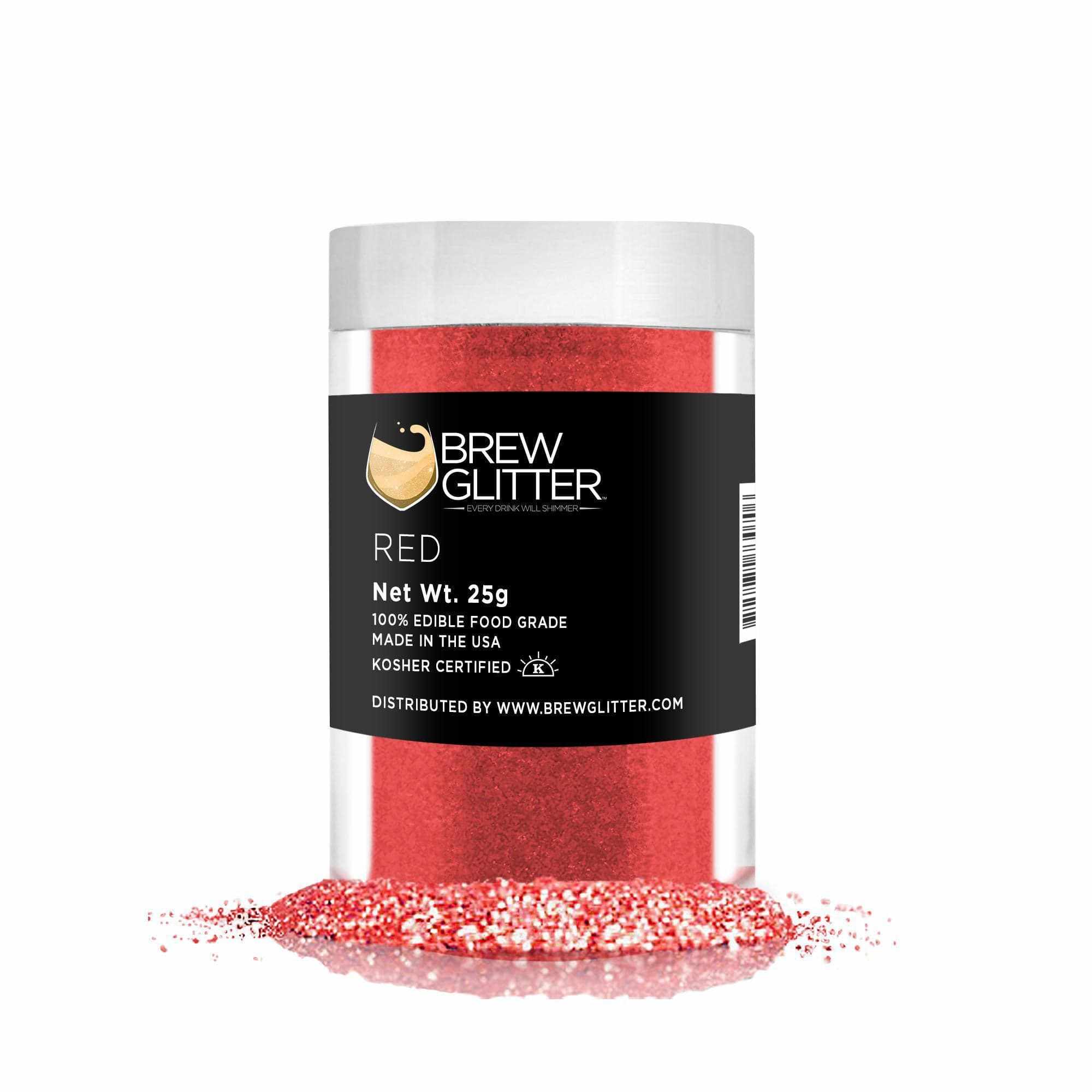 Red Brew Glitter®, Bulk Size | Beverage & Beer Glitters from Bakell