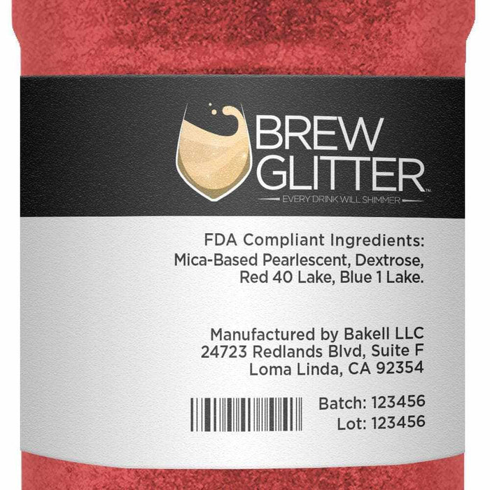 Buy Red Brew Glitter® Wholesale | Red Glitter For Drinks | Bakell