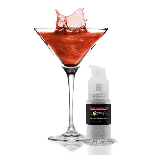 Buy Red Color Changing Brew Glitter® Spray Pump | Bakell
