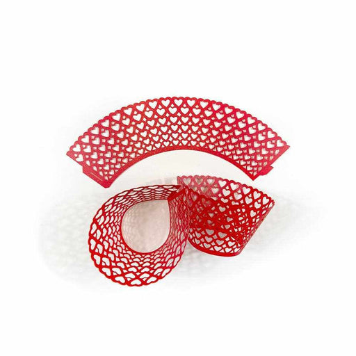 Bulk Red Hearts Cupcake Wrappers & Liners | Bakell.com
