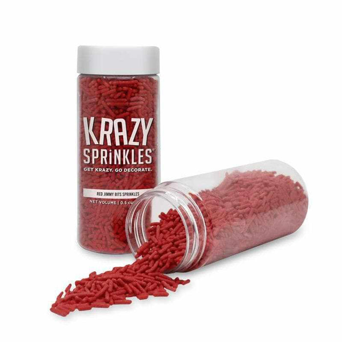 Red Jimmies Sprinkles | Krazy Sprinkles | Bakell