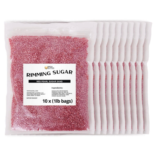 Bulk Size Red Pearl Cocktail Rimming Sugar | Bakell