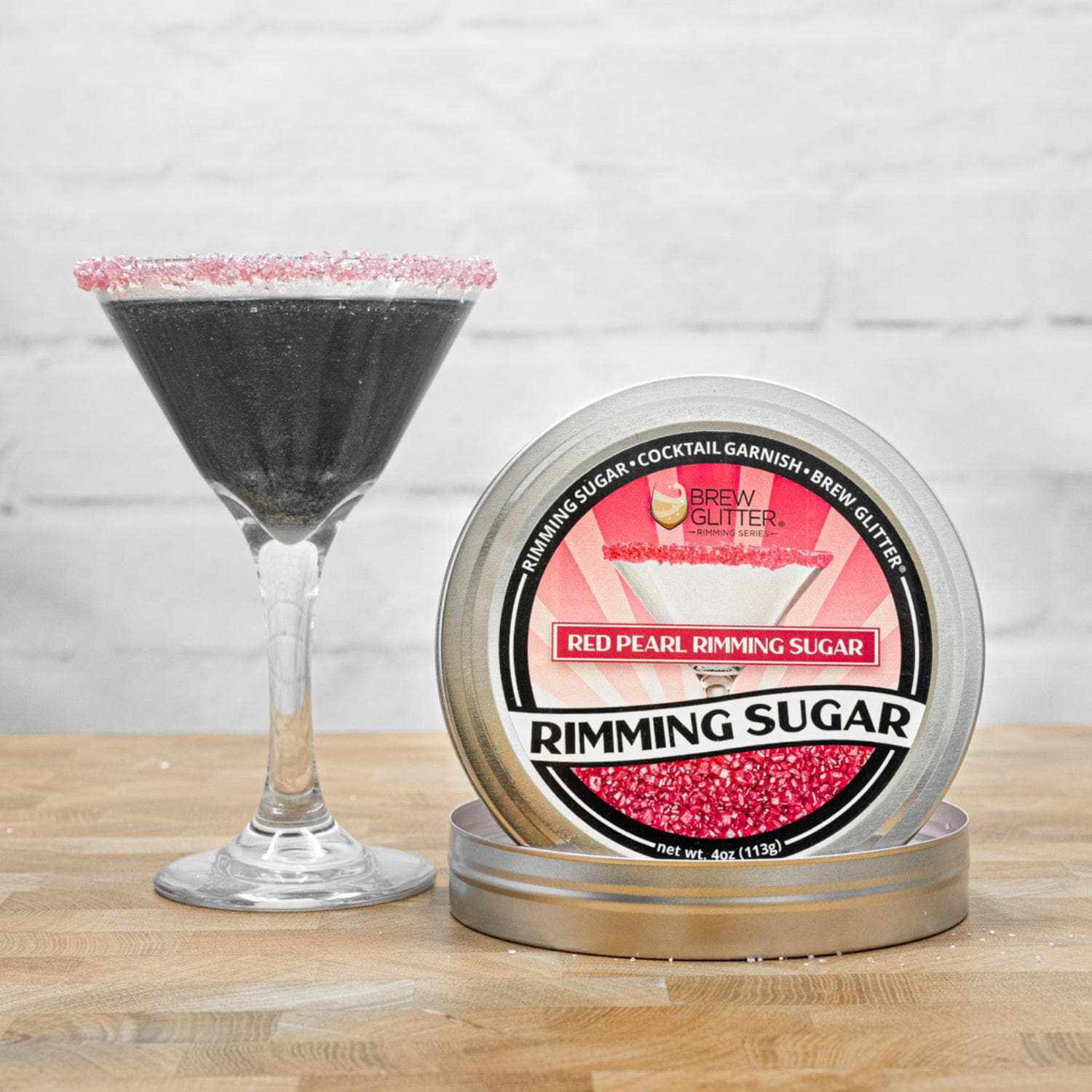 Buy Red Pearl Rimming Sugar for Cocktails - Red Sugar - Bakell