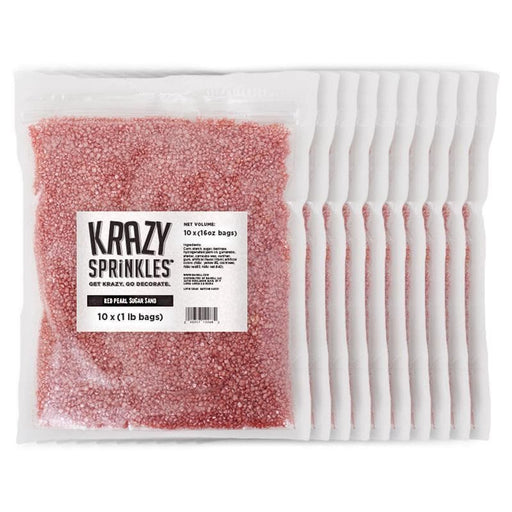 Red Pearl Sugar Sand by Krazy Sprinkles®| Wholesale Sprinkles