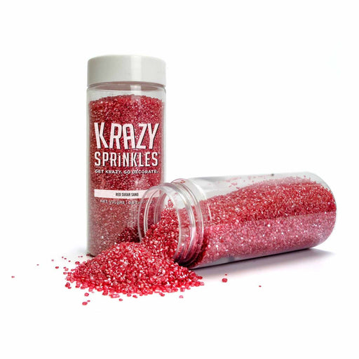 Red Pearl Sugar Sand Sprinkles-Krazy Sprinkles_HalfCup_Google Feed-bakell