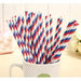 Red, White and Blue 4th of July Candy Cane Stripes Cake Pop Party Straws-Cake Pop Straws-bakell