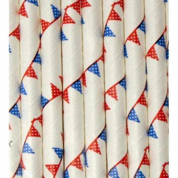 Red, White and Blue American Flag Cake Pop Party Straws-Cake Pop Straws-bakell