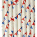 Red, White and Blue American Flag Cake Pop Party Straws | Bulk Sizes-Cake Pop Straws_Bulk-bakell