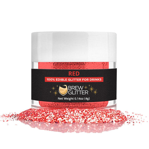 Chiefs Football Inspired Red and White Edible Glitter Team Colors