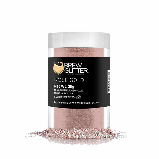 Rose Gold Brew Glitter®, Bulk Size | Bakell Beverage & Beer Glitters