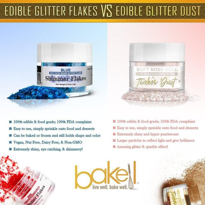 Buy Rose Gold Heart Shimmer Flakes Wholesale by the Case | Bakell.com