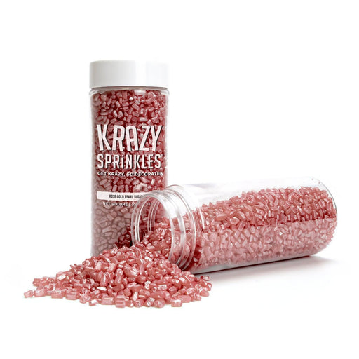 Rose Gold Pearl Sugar Rocks Sprinkles-Krazy Sprinkles_HalfCup_Google Feed-bakell