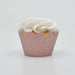 Bulk Rose Gold Sparkle Cupcake Wrapper | Bakell.com