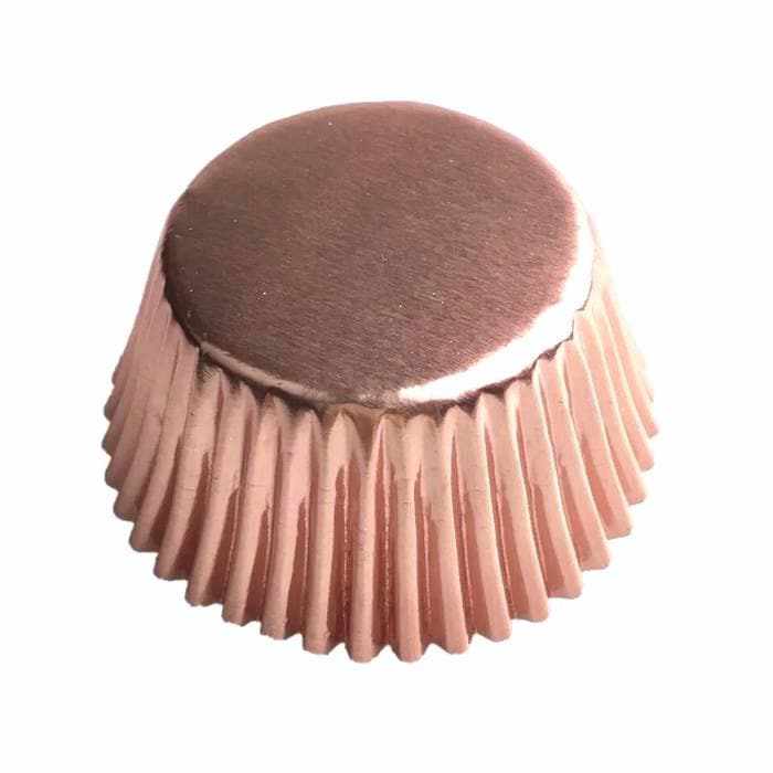 Rose Gold Standard Size Cupcake Wrappers & Liners  | Bakell® Baking Products