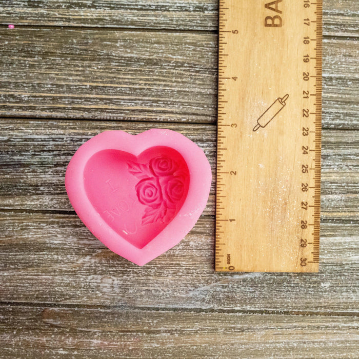 Rose Heart Silicone Mold - Bakell.com