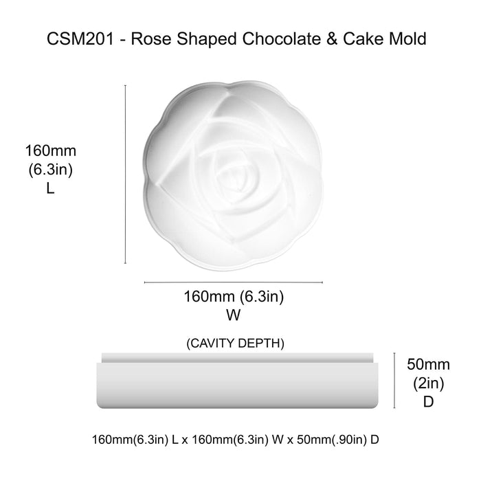 Acuan Kek Ros Silikon Rose Silicone Mold Cake - by Azim Bakery BCH Rawang