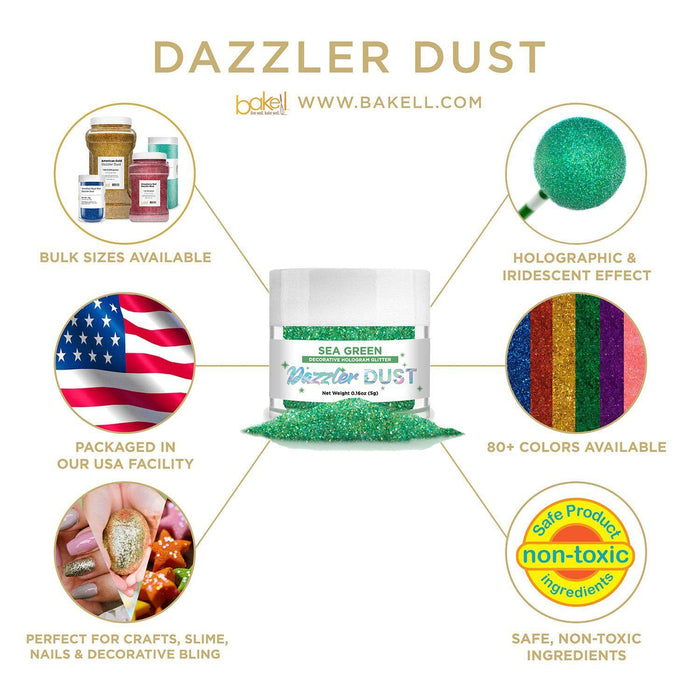 Private Label Sea Green Dazzler Dust® | Bakell