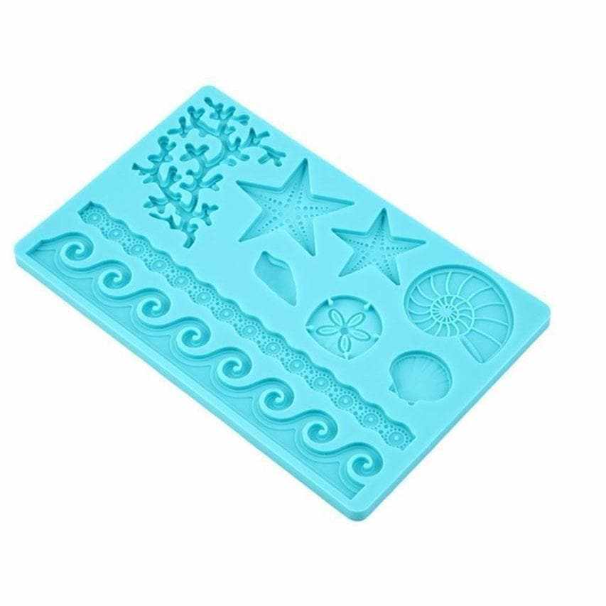 Sea Shell Star Fish Waves Silicone Mold | Bakell