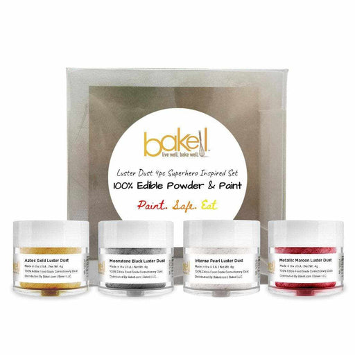 Set - Iron Man Inspired Colors Edible Luster Dust Combo Pack, Style 2 | Bakell