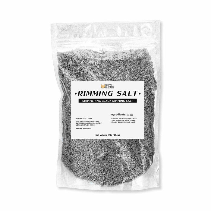 Pitch Black Salt Rimmer | Rocky Black Cocktail Salt | Bakell