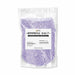 One-pound bag of shimmering deep purple cocktail rimming salt by Brew Glitter with a clear window and product label.