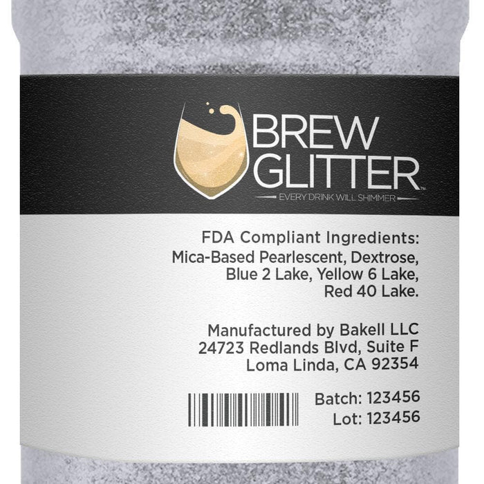Private Label Silver 4g Brew Glitter | Bakell