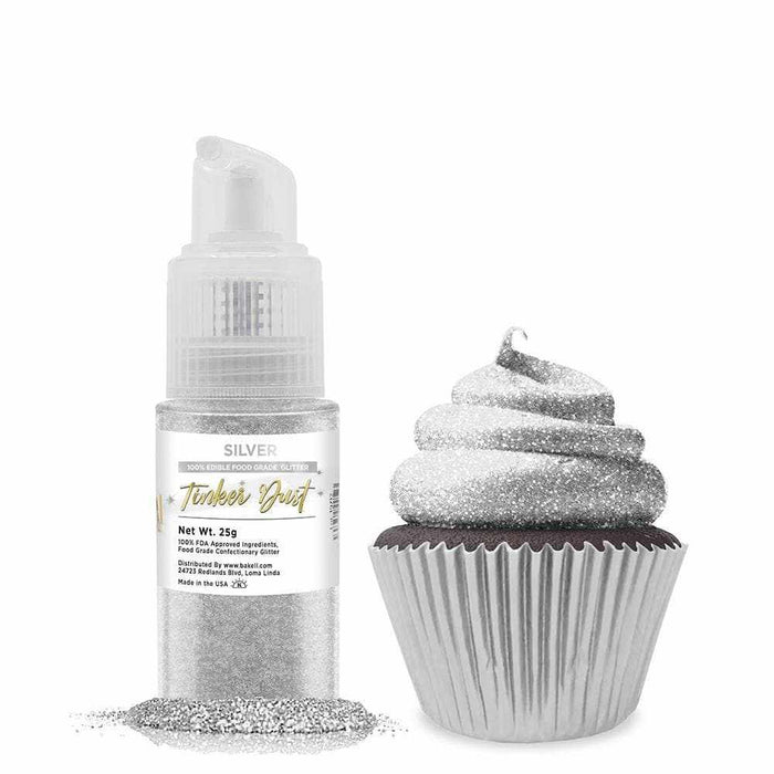 BAKELL® Burgundy Edible Glitter Spray Pump, (25g), TINKER DUST Edible  Glitter, KOSHER Certified, 100% Edible Glitter