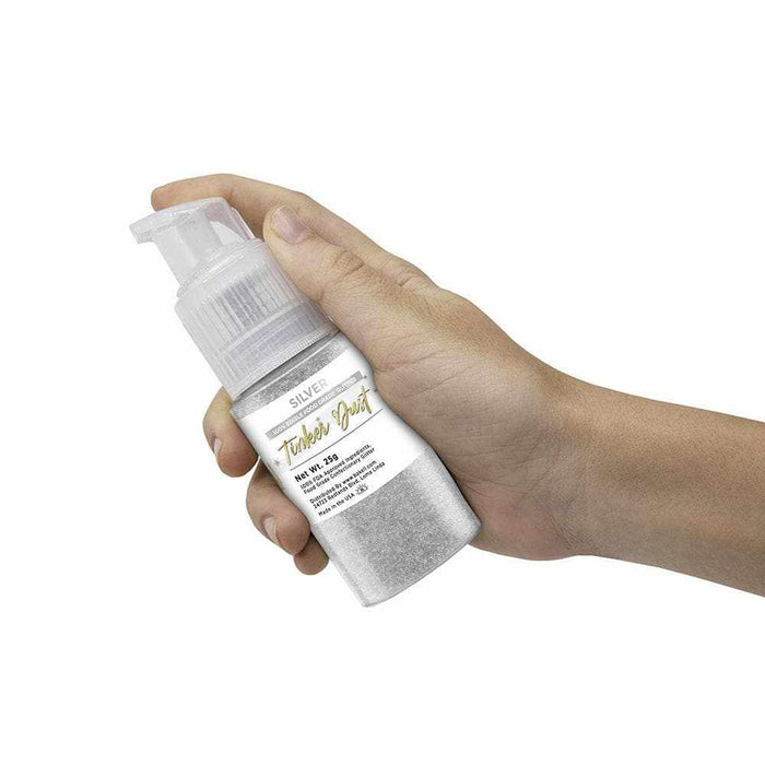 Silver Edible Glitter Spray - Edible Powder Dust Spray Glitter for