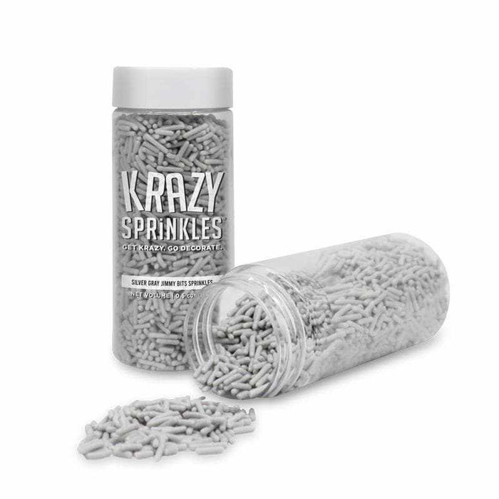 Silver Gray Jimmies | Krazy Sprinkles | Bakell