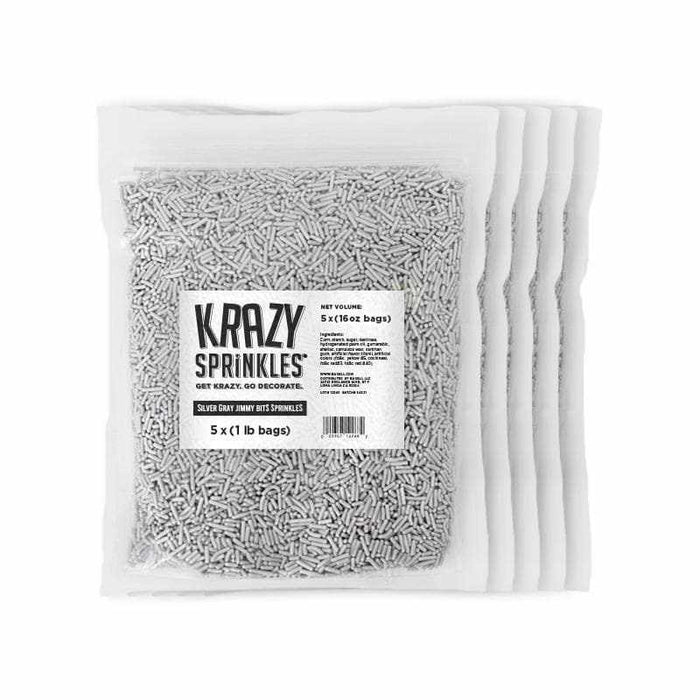 Silver Gray Jimmies | Krazy Sprinkles | Bakell