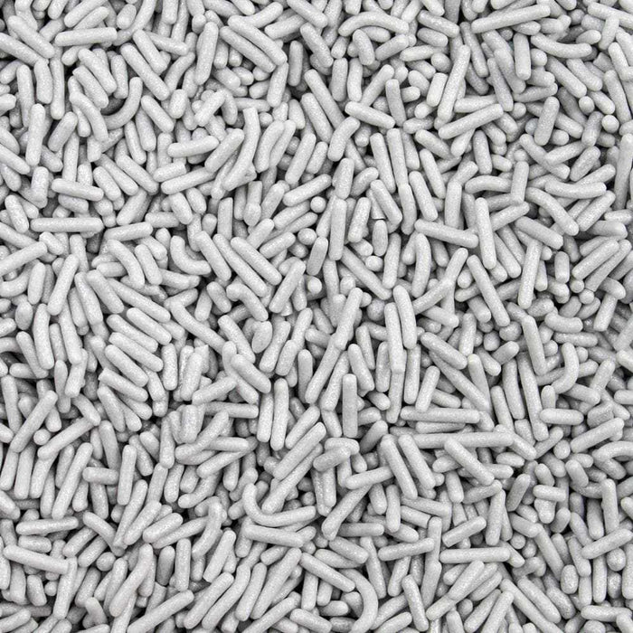 Silver Gray Jimmies Sprinkles | Private Label (48 units per/case) | Bakell