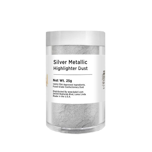 Silver Metallic Highlighter Dust, Bulk | #1 Site for Edible Glitters & Dusts