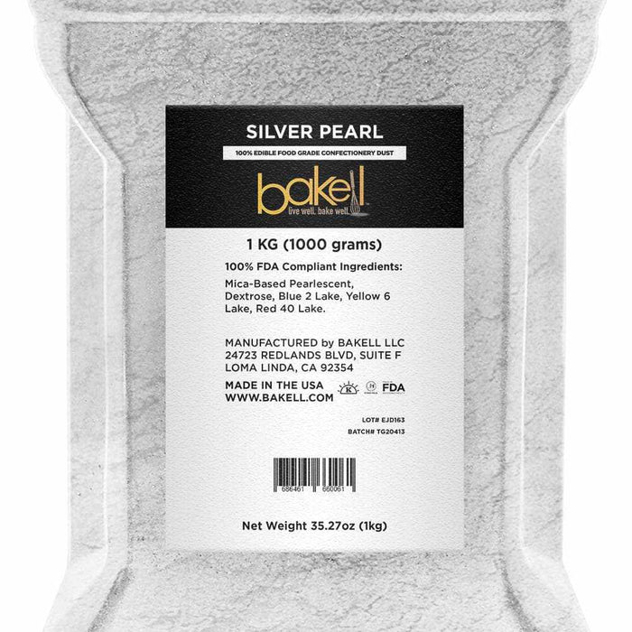 Silver Luster Dust | 100% Edible & Kosher Pareve | Wholesale | Bakell.com